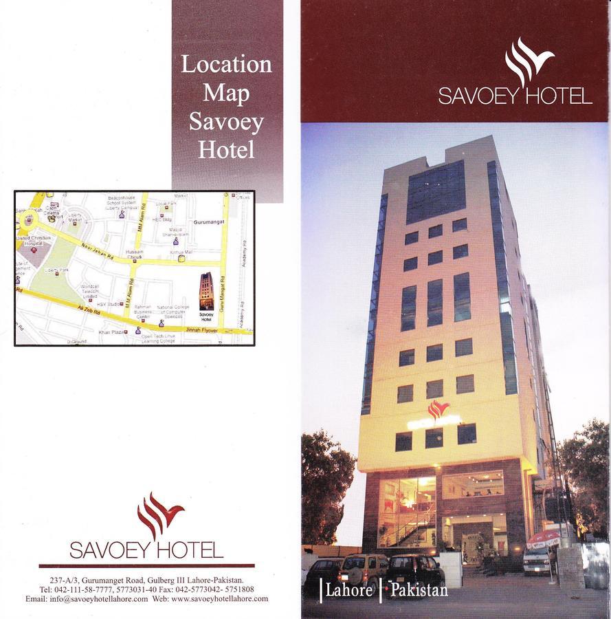 Savoey Hotel Lahore Eksteriør bilde